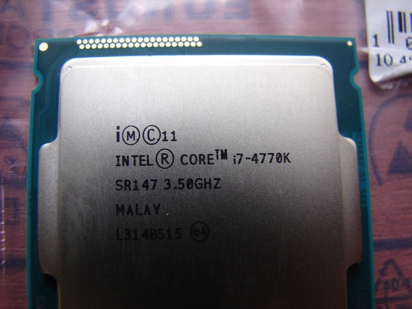 процессор 4770к использованный при сборке компьютера - отличная производительность и штатная возможность разгона