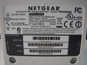      NetGear WN3000RP-100PES