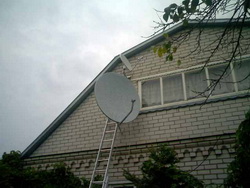 установка антенны спутниковой