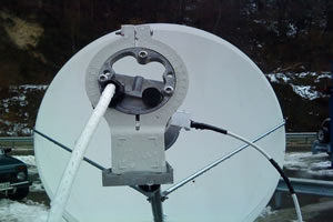 установка спутникового интернета VSAT  